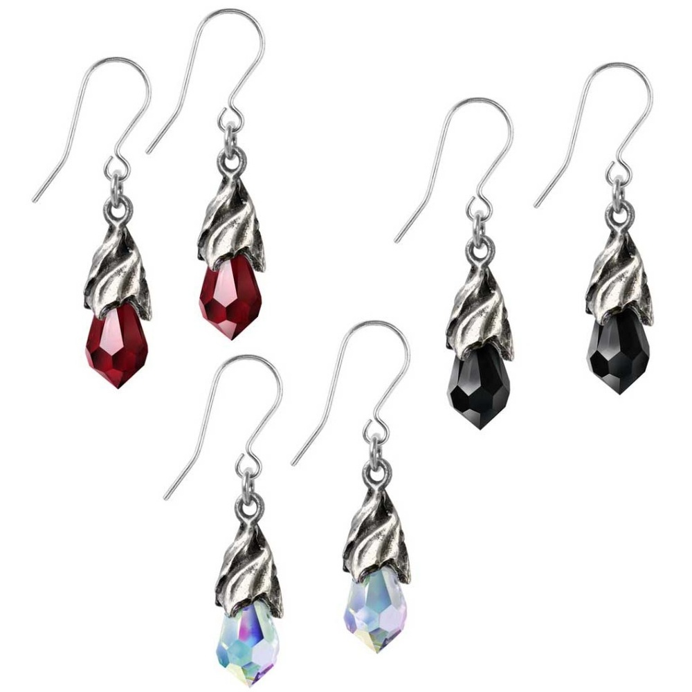 Alchemy Gothic Empyrean Tear Earrings Choose Color NWT